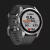 Garmin Fenix 7S Silver with Graphite Band