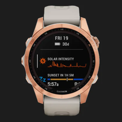 Garmin Fenix 7S Solar Rose Gold with Light Sand Band в Павлограді