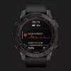 Garmin Fenix 7 Sapphire Solar Carbon Gray DLC Titanium with Black Band