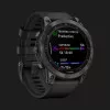 Garmin Fenix 7 Sapphire Solar Carbon Gray DLC Titanium with Black Band