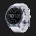 Garmin Fenix 7 Sapphire Solar Mineral Blue DLC Titanium with Whitestone Band