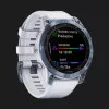 Garmin Fenix 7 Sapphire Solar Mineral Blue DLC Titanium with Whitestone Band