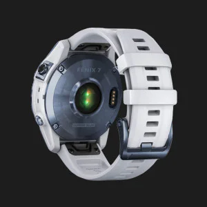 б/у Garmin Fenix 7 Sapphire Solar Mineral Blue DLC Titanium with Whitestone Band в Бердичеві