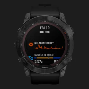 б/у Garmin Fenix 7X Sapphire Solar Black DLC Titanium with Black Band (010-02541-22) в Коломиї