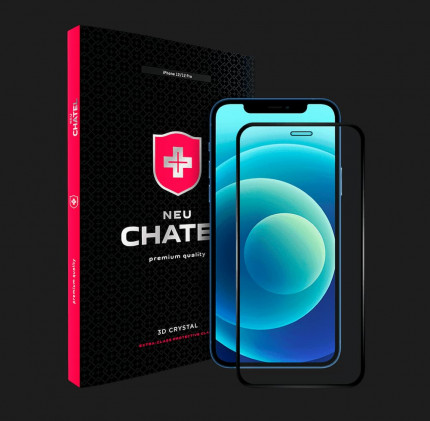 Захисне скло NEU Chatel Full 2.5D Crystal для iPhone 12 Pro/12