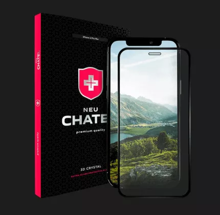 Защитное стекло NEU Chatel Full 2.5D Crystal для iPhone 12 Pro Max