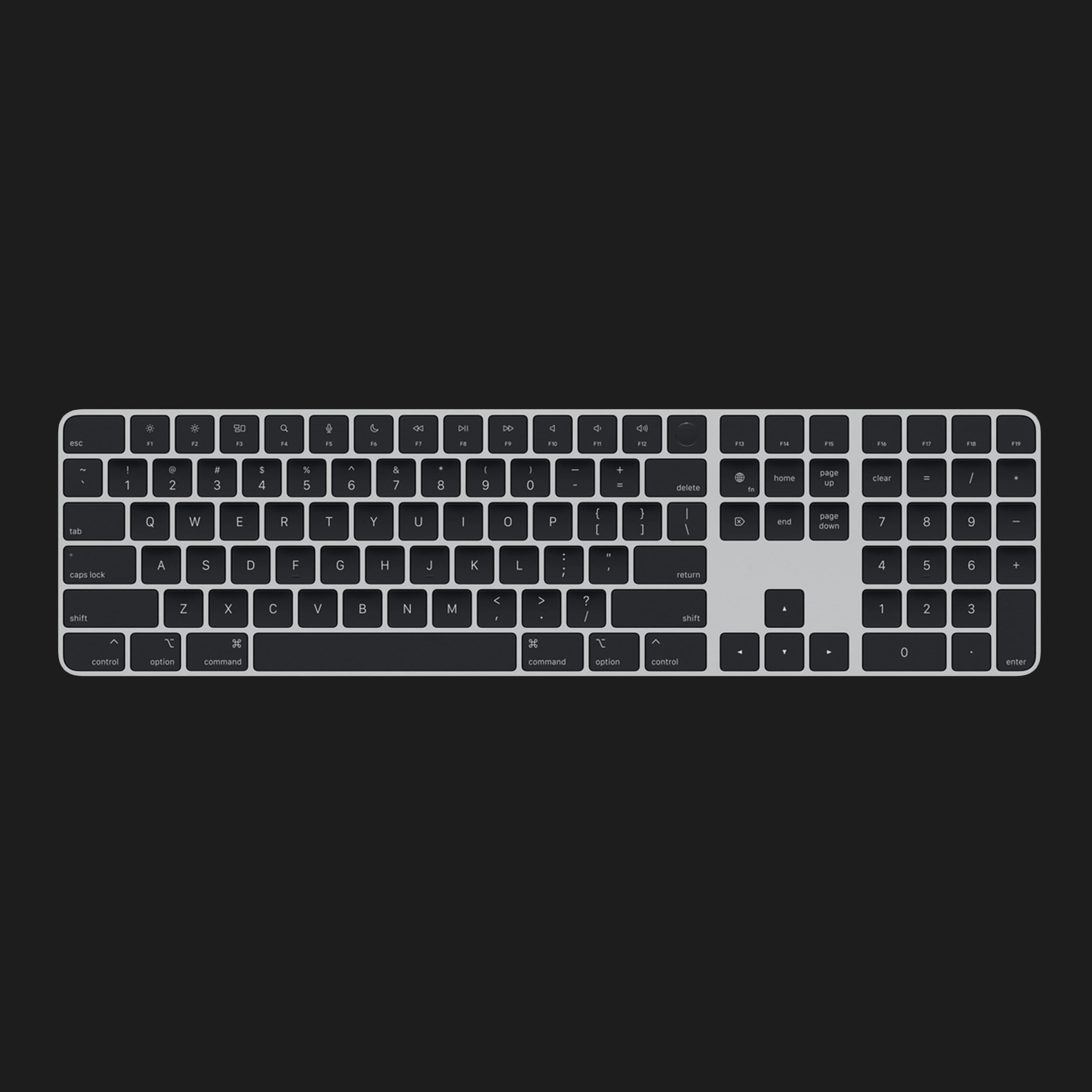 Повнорозмірна клавіатура Apple Magic Keyboard with Touch ID and Numeric Keypad for Mac with Apple Silicon (M1) (MMMR3)