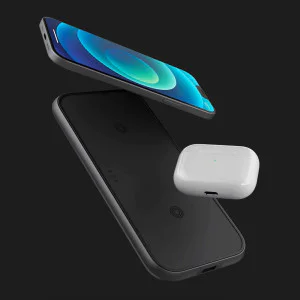 Беспроводная зарядка Zens Dual Aluminium Wireless Charger (Black) в Хмельницком