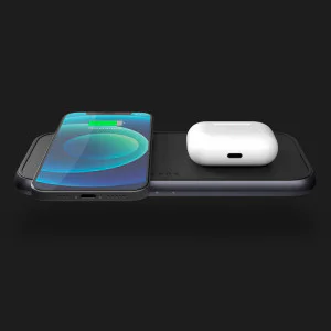 Беспроводная зарядка Zens Dual Aluminium Wireless Charger (Black) в Хмельницком