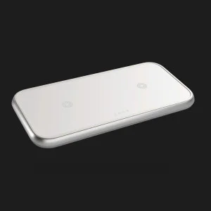 Беспроводная зарядка Zens Dual Aluminium Wireless Charger (White)