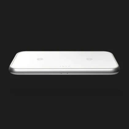 Бездротова зарядка Zens Dual Aluminium Wireless Charger (White) в Києві