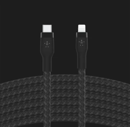 Кабель Belkin Braided Silicone USB-С to Lightning 1m (Black)