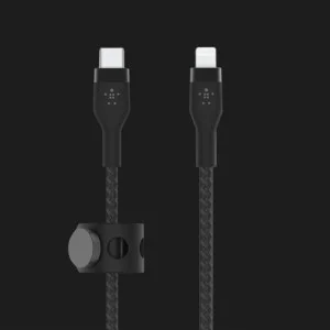Кабель Belkin Braided Silicone USB-С to Lightning 1m (Black) в Хмельницькому