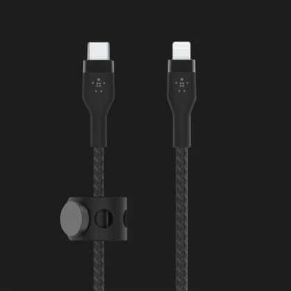 Кабель Belkin Braided Silicone USB-С to Lightning 1m (Black)