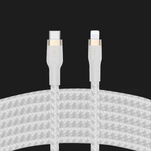 Кабель Belkin Braided Silicone USB-С to Lightning 1m (White) в Хмельницком
