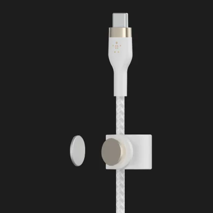 Кабель Belkin Braided Silicone USB-С to Lightning 1m (White) в Кривому Розі