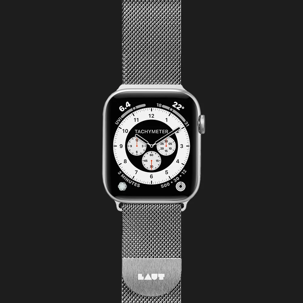 Ремінець LAUT Steel Loop для Apple Watch 44/45/46/49mm (Silver)