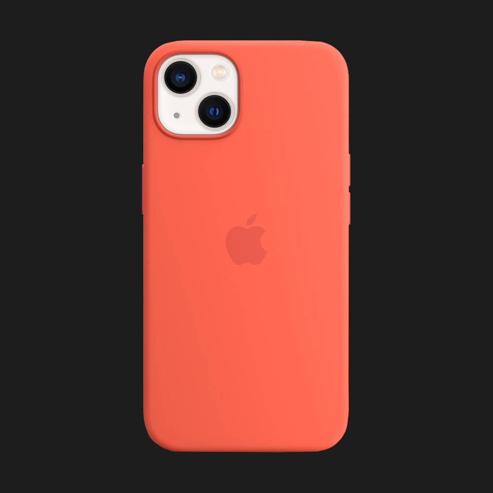 Оригінальний чохол Apple Silicone Case with MagSafe для iPhone 13 (Nectarine) (MN643)