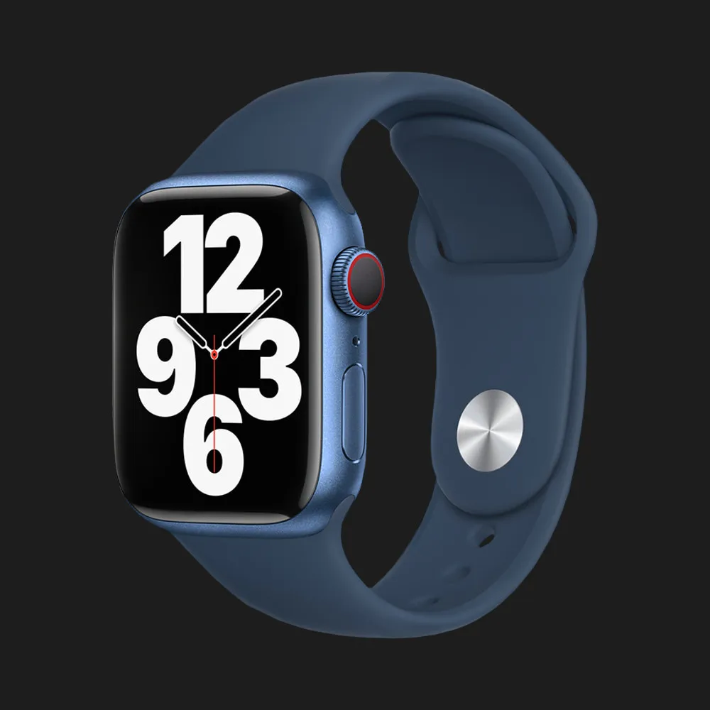 Оригінальний ремінець для Apple Watch 38/40/41/42 mm Sport Band (Abyss Blue)