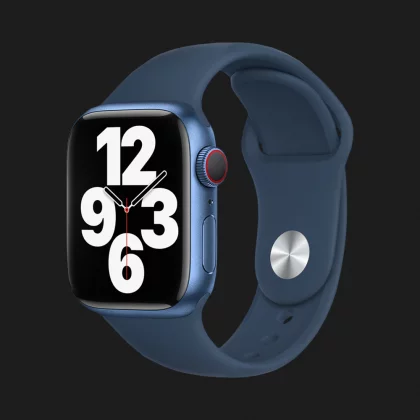 Оригинальный ремешок для Apple Watch 38/40/41 mm Sport Band (Abyss Blue) в Броварах