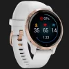 Часы Garmin Venu 2S Rose Gold Stainless Steel Bezel with White Case and Silicone Band