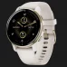Часы Garmin Venu 2 Plus Cream Gold Stainless Steel Bezel with Ivory Case and Silicone Band