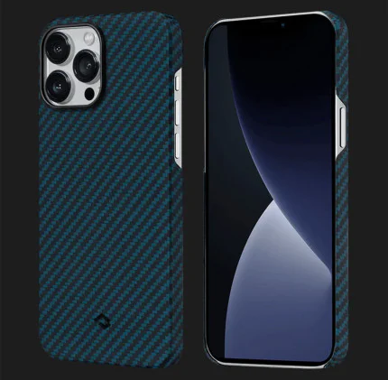 Чохол Pitaka MagEZ Case 2 для iPhone 13 Pro (Black/Blue Twill)