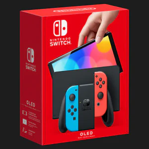 Портативная игровая приставка Nintendo Switch OLED with Neon Blue and Neon Red Joy-Con (045496883409) (Ultra) в Борисполе