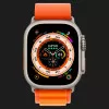 Apple Watch Ultra 49mm GPS + LTE Titanium Case with Orange Alpine Loop Medium (MQFL3)