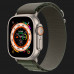 Apple Watch Ultra 49mm GPS + LTE Titanium Case with Green Alpine Loop Small (MNHJ3/MNHC3)