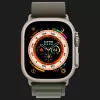 Apple Watch Ultra 49mm GPS + LTE Titanium Case with Green Alpine Loop Large (MQFP3/MQEX3)