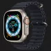 Apple Watch Ultra 49mm GPS + LTE Titanium Case with Midnight Ocean Band (MQFK3/MQET3)