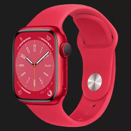 Apple Watch Series 8 41mm PRODUCT(RED) Aluminum Case with Red Sport Band (MNP73/MNUG3) в Новом Роздоле
