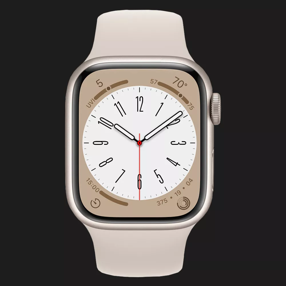 Apple Watch Series 8 45mm Starlight Aluminum Case with Starlight Sport Band (MNP23/MNUQ3)