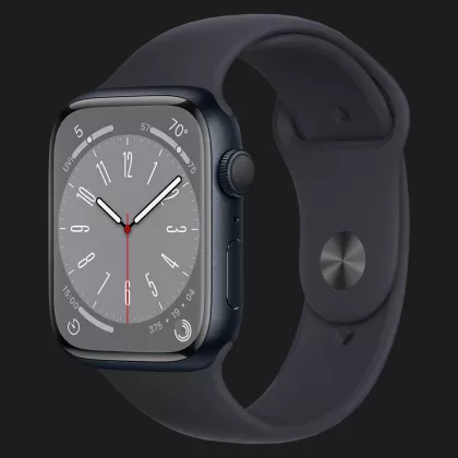 Apple Watch Series 8 41mm Midnight Aluminum Case with Midnight Sport Band (MNP53) в Камʼянському