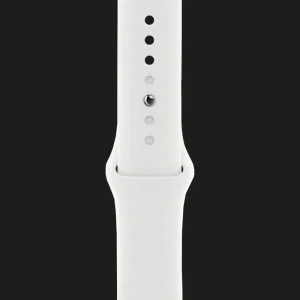 б/у Apple Watch SE 2 44mm Silver Aluminum Case with White Sport Band (MNK23) (Хороший стан)