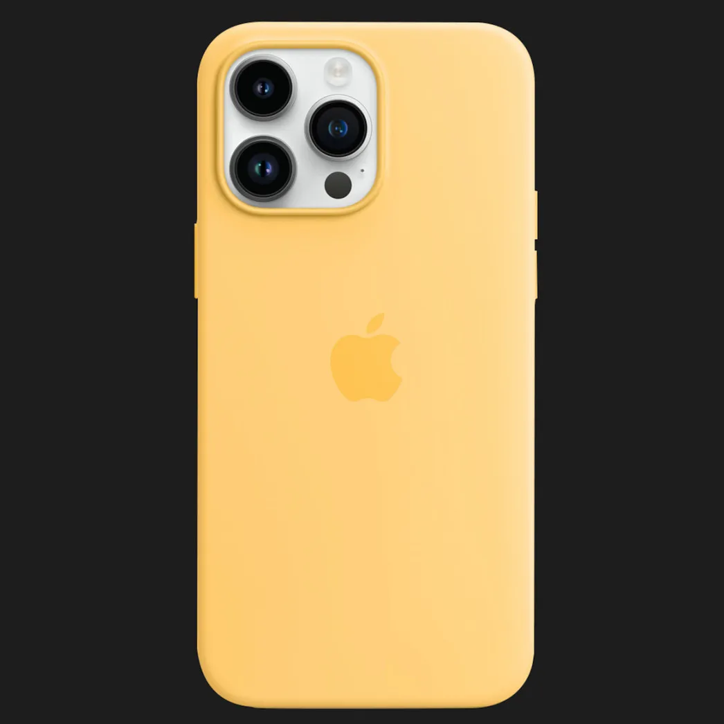 Оригинальный чехол Apple Silicone Case with MagSafe для iPhone 14 Pro Max (Sunglow) (MPU03)
