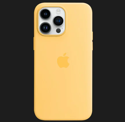 Оригинальный чехол Apple Silicone Case with MagSafe для iPhone 14 Pro Max (Sunglow) (MPU03)
