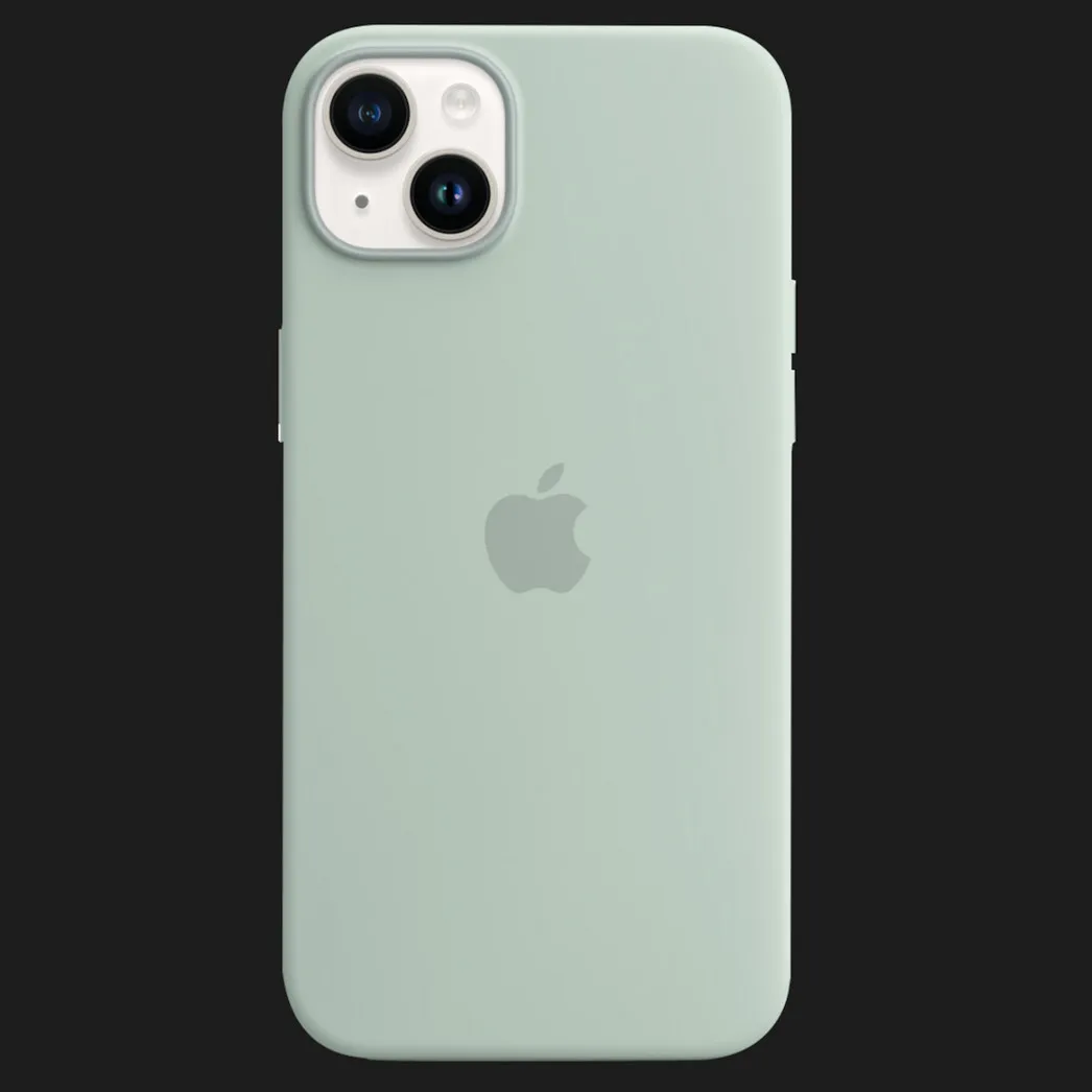 Оригинальный чехол Apple Silicone Case with MagSafe для iPhone 14 (Succulent) (MPT13)