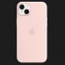Оригинальный чехол Apple Silicone Case with MagSafe для iPhone 14 Plus (Chalk Pink)