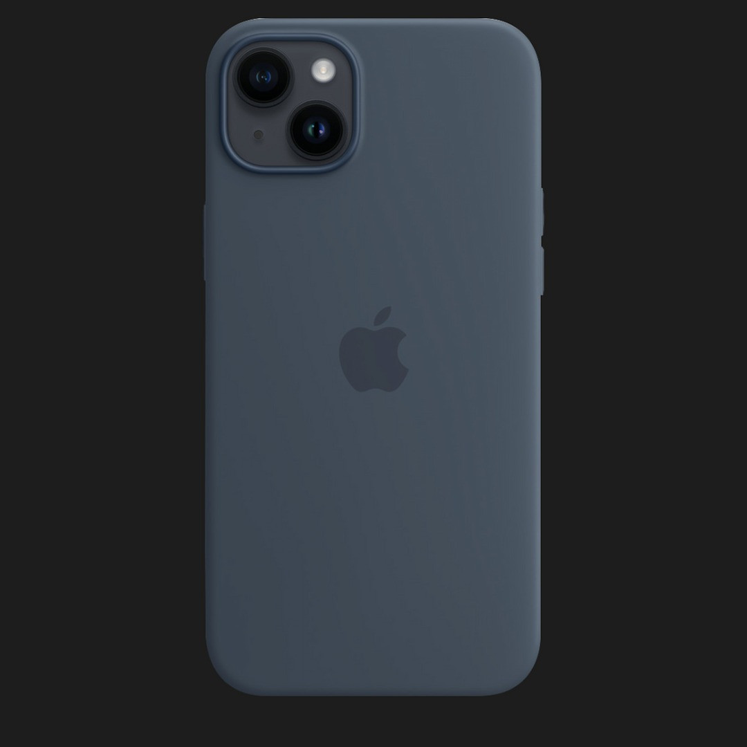 Оригінальний чохол Apple Silicone Case with MagSafe для iPhone 14 Plus (Storm Blue)
