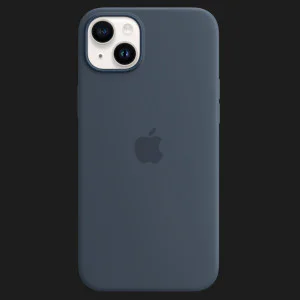 Оригинальный чехол Apple Silicone Case with MagSafe для iPhone 14 Plus (Storm Blue) в Хмельницком