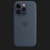 Оригинальный чехол Apple Silicone Case with MagSafe для iPhone 14 Pro (Storm Blue) (MPTF3)