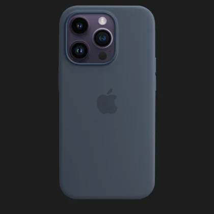 Оригінальний чохол Apple Silicone Case with MagSafe для iPhone 14 Pro Max (Storm Blue) (MPTQ3) в Новому Роздолі