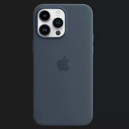 Оригінальний чохол Apple Silicone Case with MagSafe для iPhone 14 Pro (Storm Blue) (MPTF3) у Виноградові