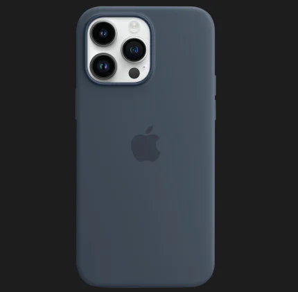 Оригінальний чохол Apple Silicone Case with MagSafe для iPhone 14 Pro (Storm Blue) (MPTF3)