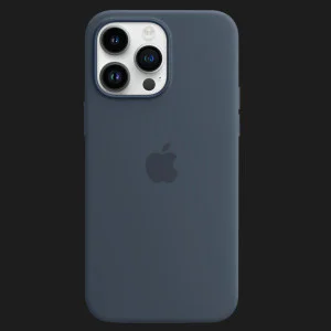 Оригинальный чехол Apple Silicone Case with MagSafe для iPhone 14 Pro Max (Storm Blue) (MPTQ3) в Хмельницком