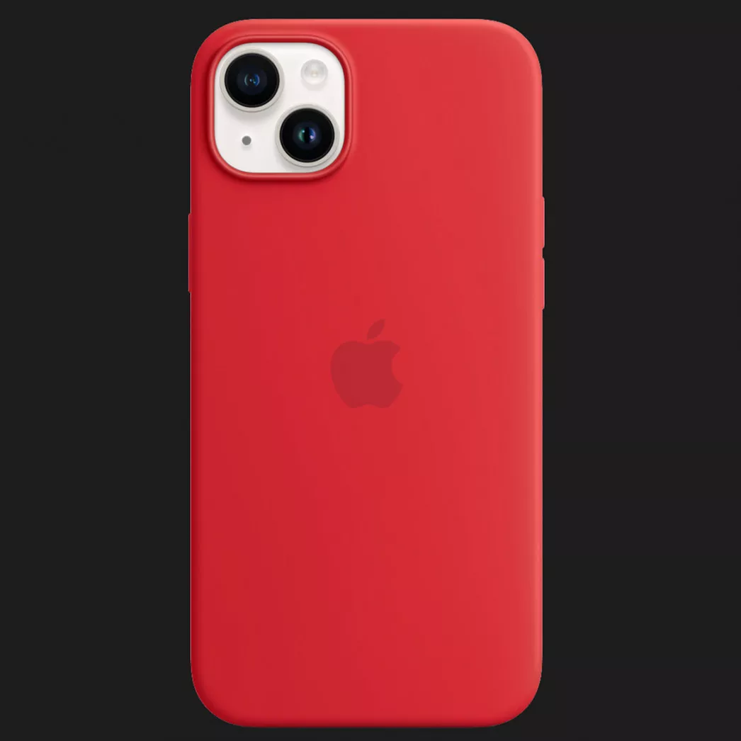Оригинальный чехол Apple Silicone Case with MagSafe для iPhone 14 Plus (PRODUCT) RED)