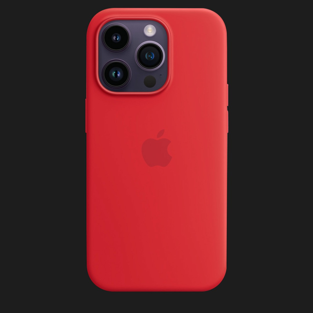 Оригінальний чохол Apple Silicone Case with MagSafe для iPhone 14 Pro Max (PRODUCT) RED (MPTR3)