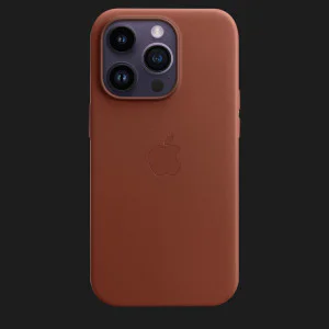 Оригинальный чехол Apple Leather Case with MagSafe для iPhone 14 Pro Max (Umber) (MPPQ3) в Хмельницком